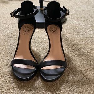 Classic black double-strap sandals